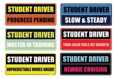 Upgrade 6 Pack Student Driver Magnet for Car Ultra Reflective  Strong Hold ...