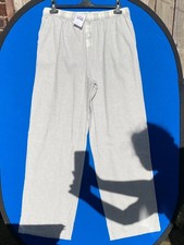 Next Size 14 Tall Grey Gingham Bushed Cotton Pyjama Bottoms BNWT