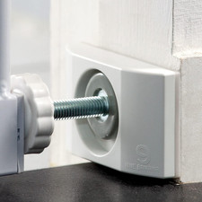 1St Nonslip Sturdy Stylish Matte White Rectangle Baby Gate Wall Protector 4Pa