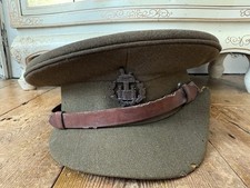 Vintage Ww2 British Officers Hat Essex Regiment Egypt Allied Base SEE DES