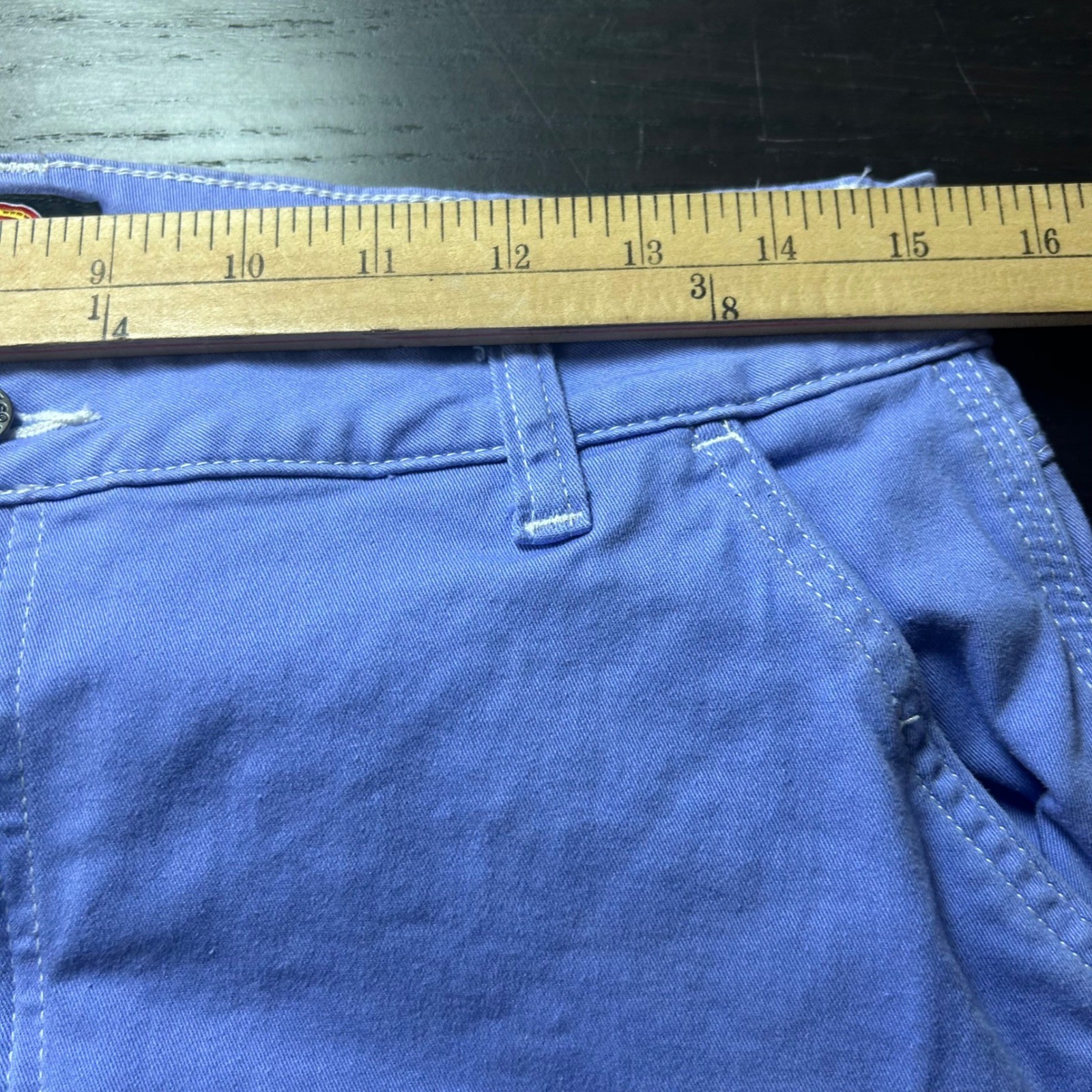 Dickies Womens Carpenter Pants Periwinkle Blue Utility Workwear Size 29R image 8
