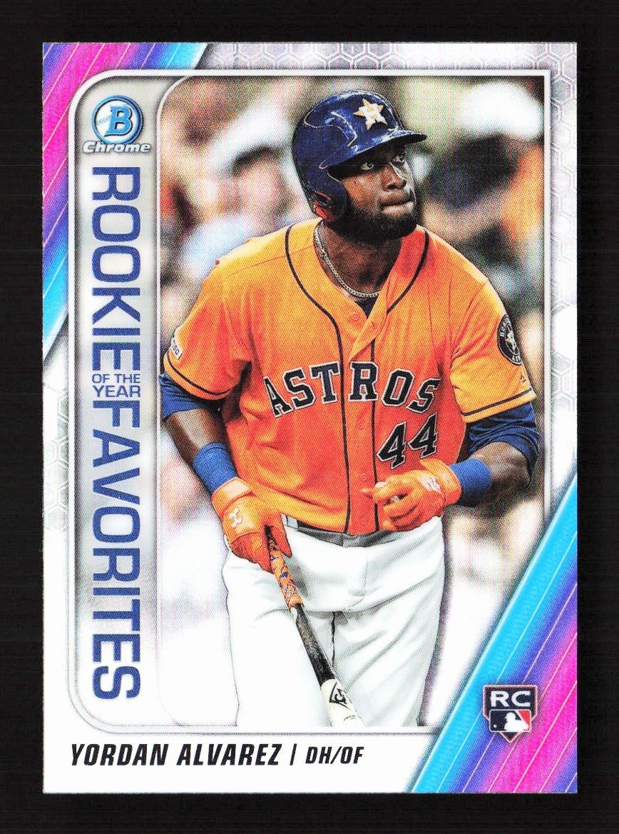 2020 Bowman Rookie of the Year Favorites Yordan Alvarez RC Astros #ROYF-YA *A*
