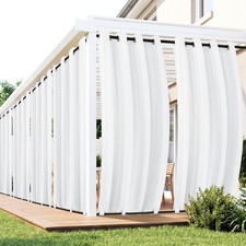 Outdoor Curtains for Patio Waterproof 6 Panels - Windproof, Privacy, Weatherproo
