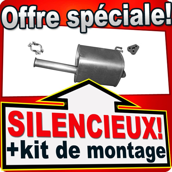 Échappement silencieux arrière Hyundai i10 PA essence 1.1 1.2 pot de rechange de qualité