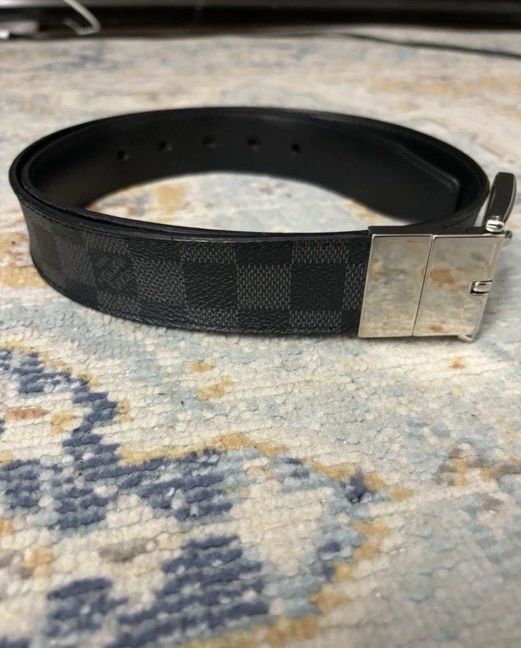 LOUIS VUITTON（LV） Louis Vuitton Cintura Uomo Prong Damier Grafite