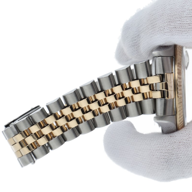 ROLEX Datejust Men's Watch 10P Diamond Computer Dial 16233G(W) K18YG/Stainle... image 6