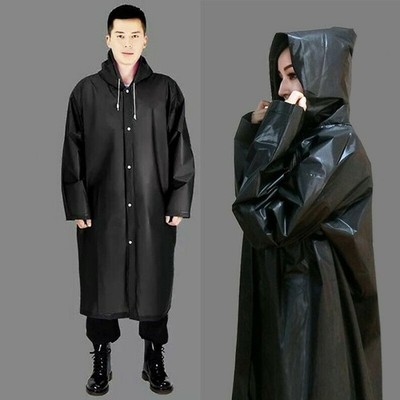 Womens Mens Outdoor Hiking Outerwear Thick Rain Coat Jacket Raincoat Rainwear