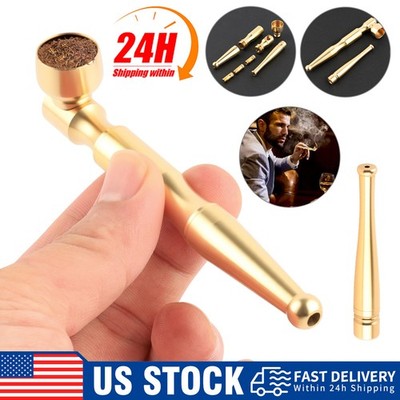 New Brass Tobacco Smoking Proto Pipe Clone Tar Trap Stash Storage Chamber Gift