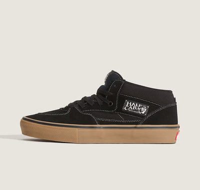 VANS Skate Half Cab Sneaker in Schwarz/Gum, Schnürschuhe, Alle Größen