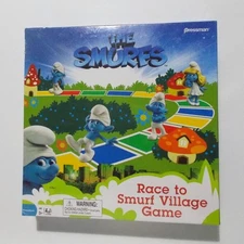 Race To Smurf Village Game Smurf Movie Pressman Peyo 2011 Sealed