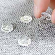 60 PCS Screw for Upholstery False Nails Clear Headed Twisted Pin