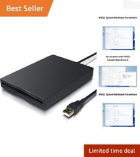 Portable 1.44 MB Floppy Disk Reader - Hassle-Free Access to Nostalgic Files