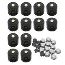 12 Sets Flashlight Soft End Cap Boot Cover for Push Button Switch