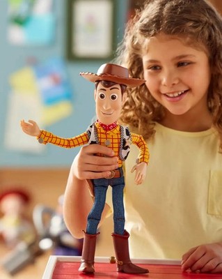 NEW- Disney Talking Woody Roundup Sheriff Interactive Doll Figure