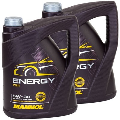 2x 5 Liter 5W-30 Motoröl MANNOL Energy 5W30 VW 502.00 505.00 ACEA A3 B3 MB 229.3