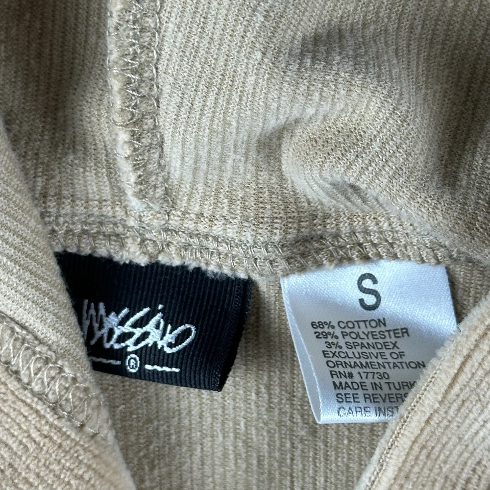 Chaqueta vintage Y2K Mossimo para mujer de pana con cremallera completa talla pequeña con capucha suave Foto 3 de 4