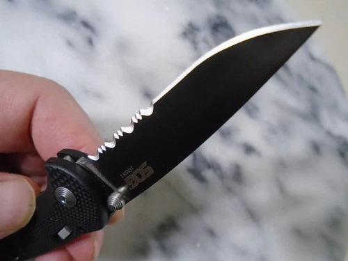 SOG Flash I Assisted Open Pocket Knife Slide Lock Folder 56-57 Aus-8 SOG-FSA-97 image 3