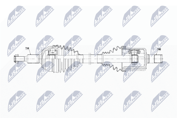 NTY NPW-WW-196 Antriebswelle Vorne Links FüR MAN VW-image