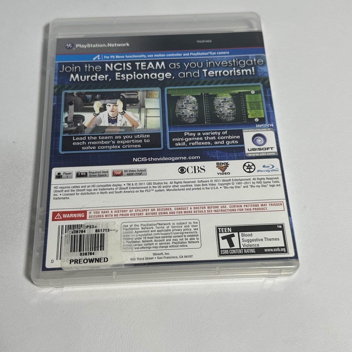 NCIS - X360 - Jeu Occasion Pas Cher