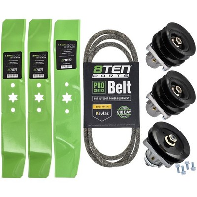 Deck Rebuild Kit Blade Spindle Belt for White Outdoor ZTT 2150 Zero Turn 46 Inch