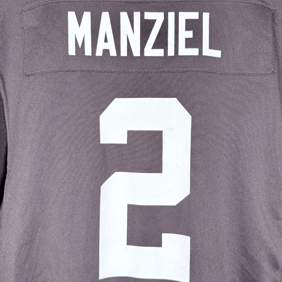 Camiseta deportiva Johnny Manziel #2 Cleveland Browns Nike NFL On Field negra para hombre talla XL Foto 3 de 4