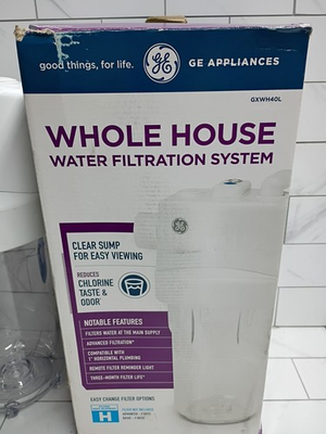 #ad #ad GE Whole House GXWH40L Water Filtration System New Open Box 084691144779 $47.49