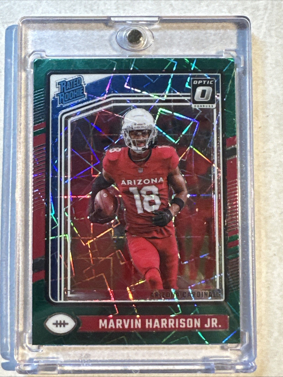 2024 Donruss Optic Rated Rookie Marvin Harrison Jr. #276 Green Velocity Prizm RC