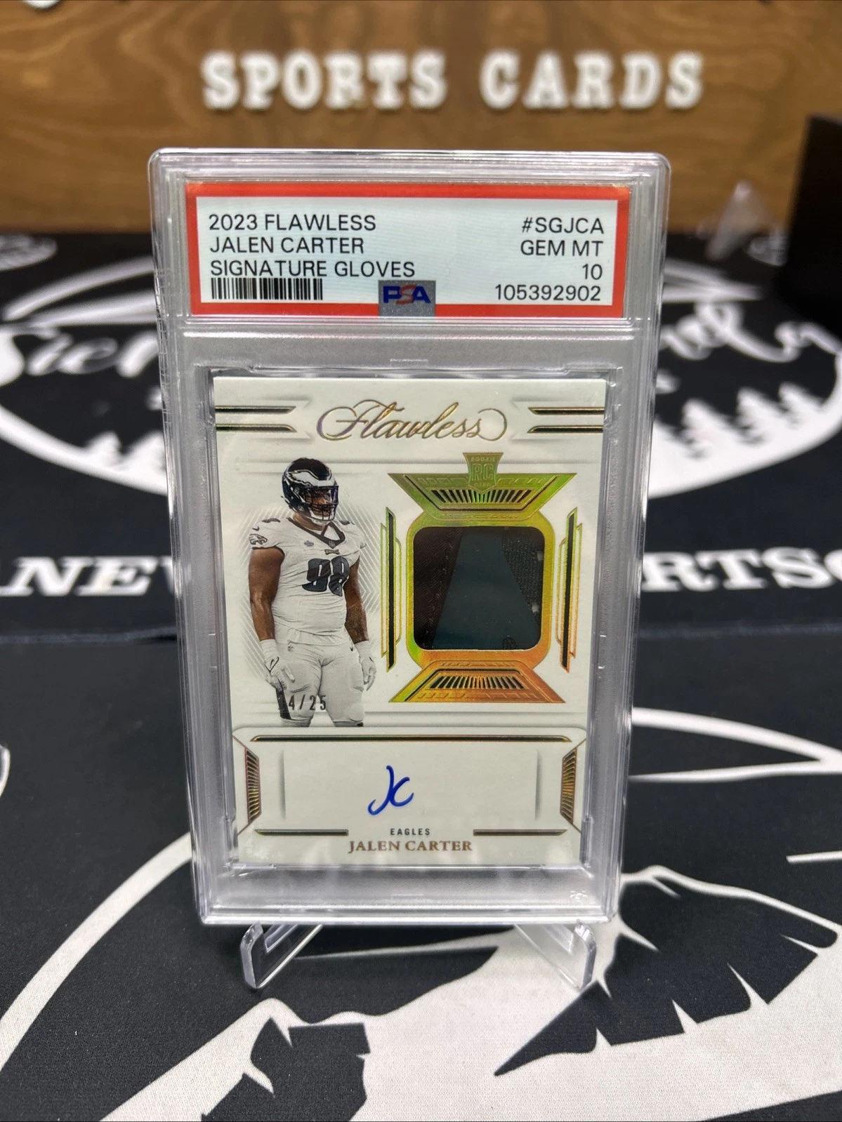 Jalen Carter Panini Flawless Signature Gloves #SGJCA Base
