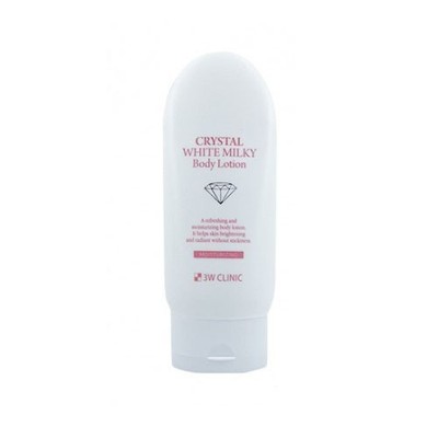 3W CLINIC Crystal White Milky Body Lotion 150mL K-Beauty