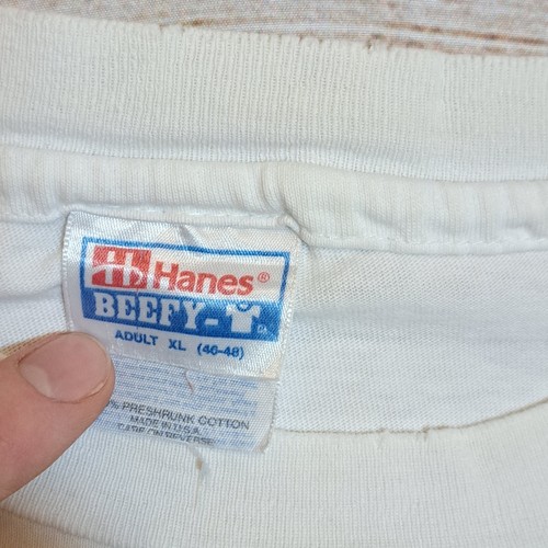 Camiseta vintage de una sola puntada Aloha Hawaii para hombre talla XL Hanes Beefy T - Imagen 3 de 18
