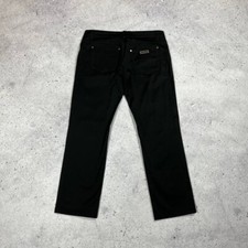 Gianni Versace Pocket Logo Casual Pants Black Size 31