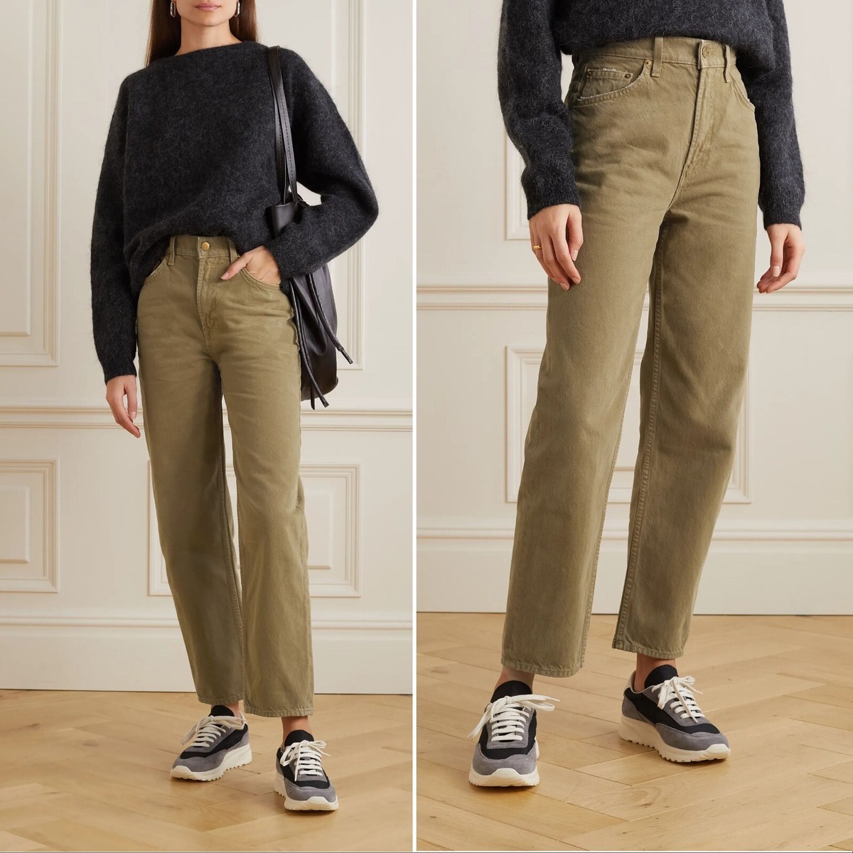 Mother SNACKS! JEANS Size 31 High Waisted Double Stack Ankle