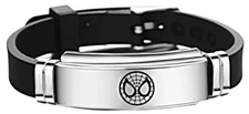 Spiderman Black Bracelet Wristband Fashion Stainless Steel