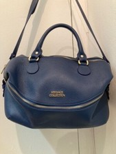 Versace Collection Bag In Cerulean Blue, Pristine Condition, Free Shipping
