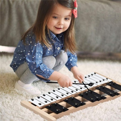 27 Note Glockenspiel Xylophone Aluminum Instrument Foldable w/ Bag Gift - Picture 8 of 24