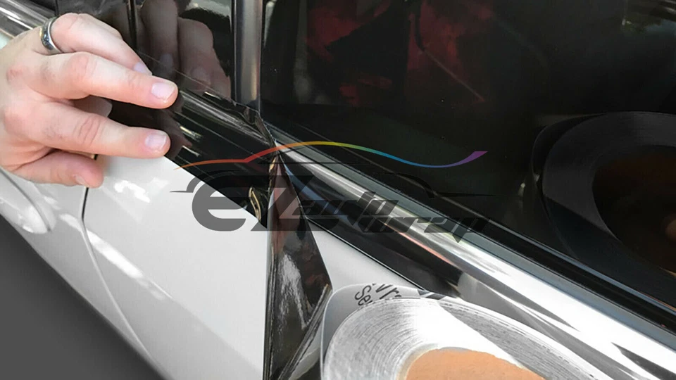 3M 2080 Black Vinyl Wrap Roll Kit Blackout Chrome Delete1 Window Trim Door Trim - Image 2 of 4