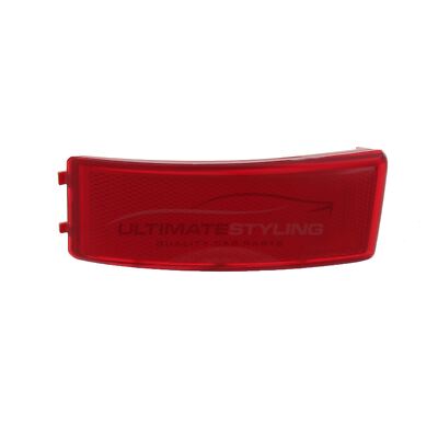 Ford C-Max 2007-2011 Red Plastic Rear Bumper Reflector Passenger Side Left Hand