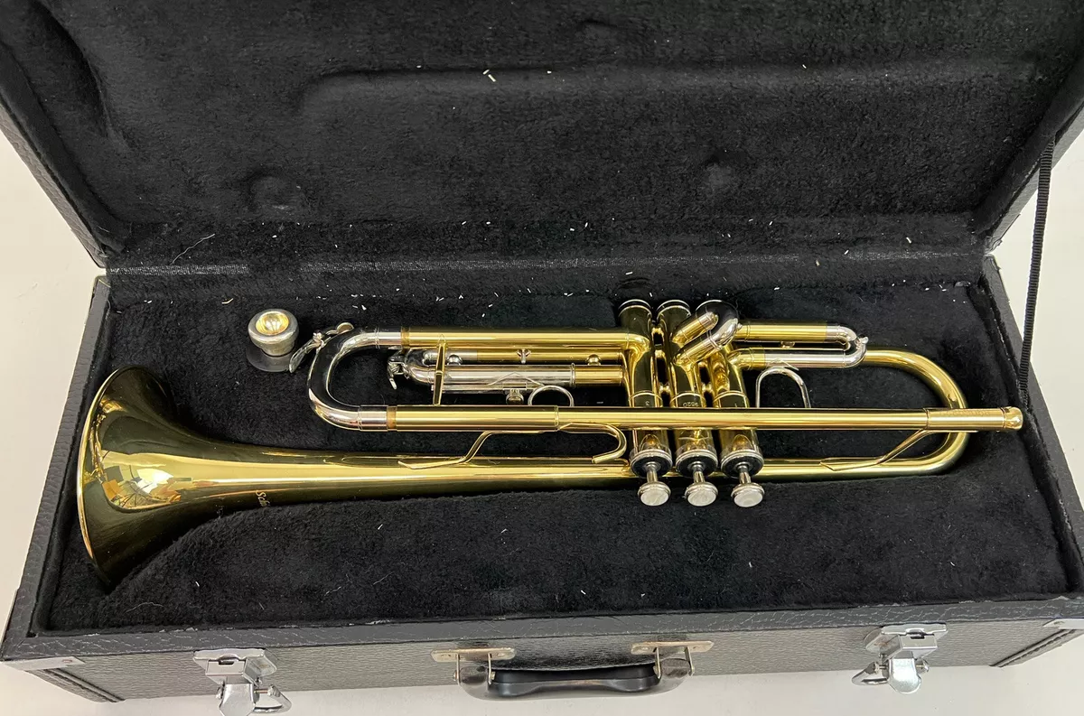 Used Schill Bb Trumpet in Yellow Brass W Case Model BR3143 READ
