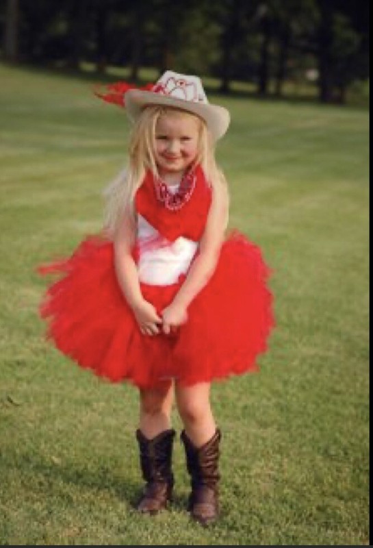 NIB TUTU COUTURE RED COWGIRL SKIRT & Hat, size M