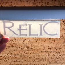 6" RELIC - DECAL STICKER - White - Skateboard Snowboard Shop - MM4.1.16