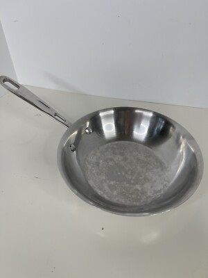 Emeril Stainless Steel All Clad 8 Inch Frying Saute Sauce Pan Copper Core Ring 