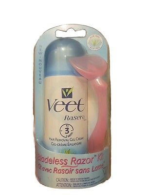 Veet Rasera Bladeless Hair Removal Gel Cream Kit-Aloe Vera 5.1 oz