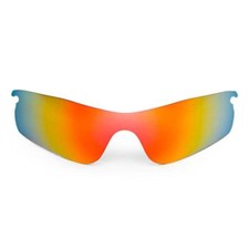 Walleva Fire Red Polarized Replacement Lenses For Oakley RadarLock Path OO9181