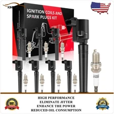 Ignition Coils & Iridium Spark Plugs Kit For Ford Thunderbird V8 3.9L 2002-2005