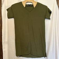 Madewell Dress Women's Size Small Green Short Sleeve Pullover Shift Shirt Dress