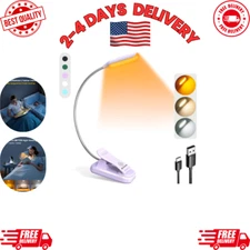 Glocusent Lightweight 10 LED Book Light for Reading in Bed, Eye Care Clip-on Boo