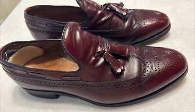 Allen Edmonds Berwick Mens Size 9E 8877 Burgundy Leather  display picture 3