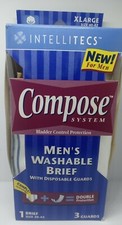 Intellitecs /Compose System Men's Washable Brief w/disposable Guards