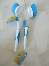2X,ONE DISH BRUSH WITH SOFT GRIP, ONE LIQUID DISPENSING BRUSH FROM SCRUB BUDDIES
