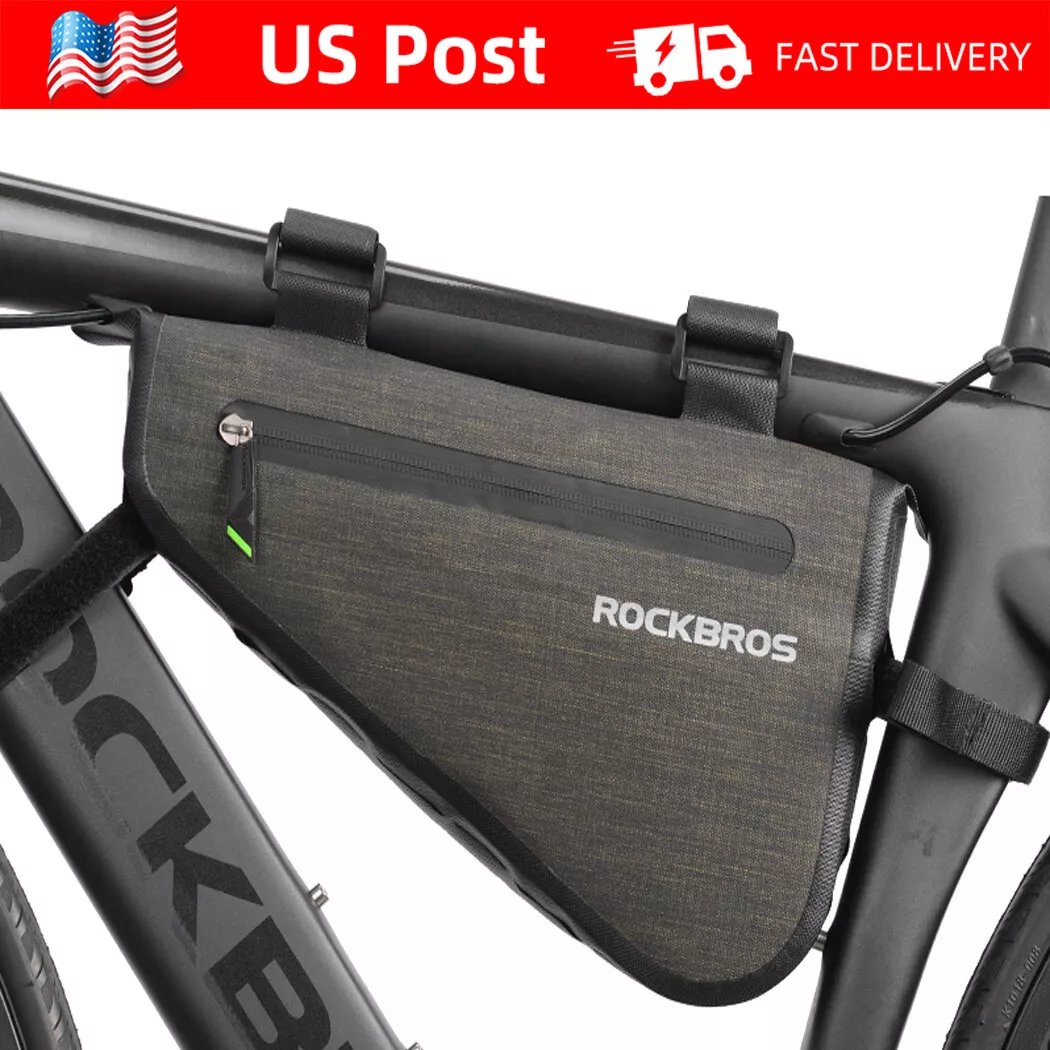 ROCKBROS MTB Road Bike Triangle Frame Bag Universal Cycling Rack Tube Saddle Bag